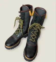 プラダ　ワークブーツ　37 Prada - Black Leather & Nylon Boot, 50mm | Mitchell Stores