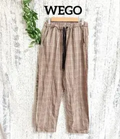 美品♥️ 【WEGO】 レディースカジュアルパンツ チェック ブラウン (S)