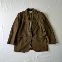 古着　エルエルビーン　テーラードジャケット　ウール　カシミヤ　80s　90s