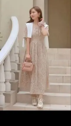 ヴァニレ　le reve vaniller 中田絵里奈さん　レースワンピース