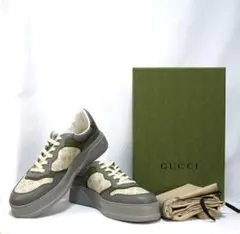 新品未使用　GUCCI グッチ ＧＧスニーカー GGキャンバス レザー