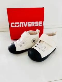 コンバース　ベビー　ブラックボトム　オフホワイト/ブラック