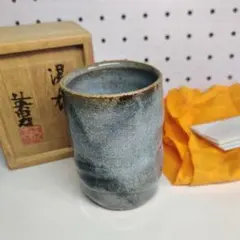 「鶴首花瓶」　尾林焼5代目　水野英男　共箱 鶴首花瓶」 尾林焼5代目 水野英男 共箱 真作/加藤國堂/明治