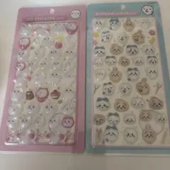 ちいかわ3Dステッカーとボンボンドロップセット