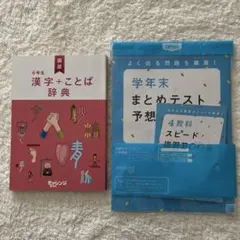 小学6年生　漢字+ことば辞典と学年末4教科テスト、スピード復習BOOK