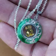 {整理番号:BR123} 回転十二支「犬」ペンダント( 合金製ネックレス付き)