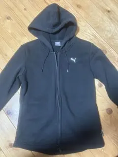 PUMA フルジップ ブラック パーカー