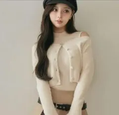 Darich アンサンブルシャギーニットトップス IVO