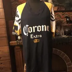 ヴィンテージ コロナビール　Tシャツcorona ブラック イエロー 半袖