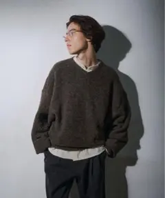 THE BOLDMAN Vネックブークレニット