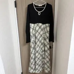 mily bilet ワンピース　チェック　長袖