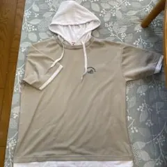 CONVERSE フード付きパーカー Lサイズ ベージュ