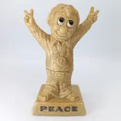 4体セット　70's メッセージドール ピースマーク シリースカルプス