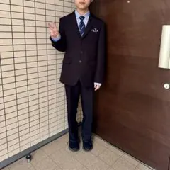 【小学校卒業式用】ダークネイビー フォーマルスーツ 160cm~