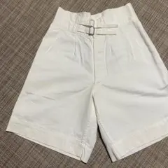 70s ユーロ軍 ホワイト グルカショーツ2タック ハーフパンツ デッドストックのサムネイル