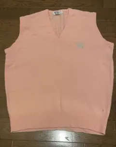 Burberry’s ピンク Vネック ベスト ※穴、シミあり