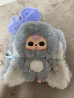 babythree おかえりうさぎ　ブルー　グレー　可愛い