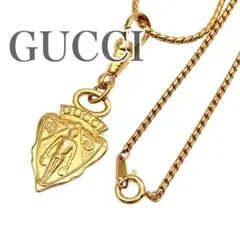 GUCCI オールドグッチ クレスト チャーム ペンダント トップ ゴールド