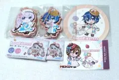 ルカ　カイト　メイコ　雪ミク　ラバーキーチェーン　コースター　ステッカー　セット