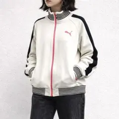 プーマ［XL］上品スポーティ◎春色◎ドライ機能◎ワンポイント◎トラックジャケット