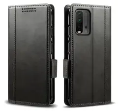 Xiaomi Redmi 9T レザーケース (Black)