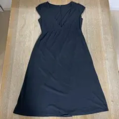 ワンピース　MUJI 黒　無印ワンピ　黒ワンピース　黒ワンピ　夏