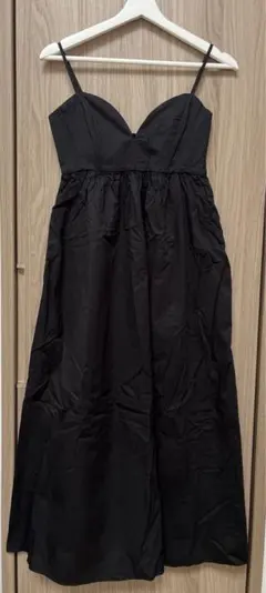 【週末限定値下げ】ZARA キャミワンピース　ロングワンピース　S 黒