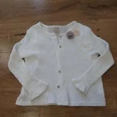 petit main プティマイン　ホワイト カーディガン　110センチ