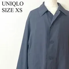 UNIQLO U オーバーサイズステンカラーコート チャコールグレー XS