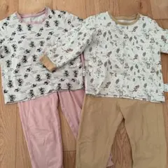 ディズニーパジャマ 100cm ミニーマウス、プーさん