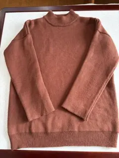 ブラウン 長袖セーター Fサイズ