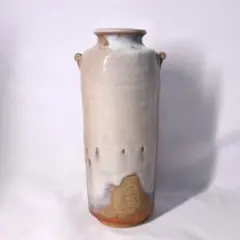 萩焼 耳付き 花入れ 花器 花瓶 焼物工芸 茶道のサムネイル