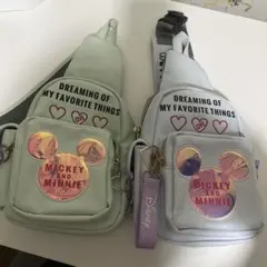 ディズニー ミッキー ミニー バッグ 2点