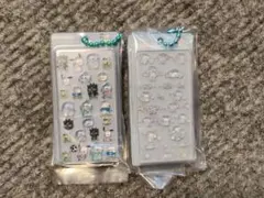 テ*)様 サンリオキャラクター　ボンボンドロップシール ミニチュアチャーム　2種