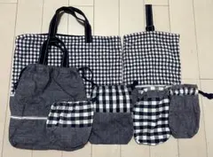 入園・入学 ハンドメイド バッグ シューズ袋 7点セット