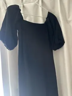 eimy istoire パフスリーブ ワンピース ブラック
