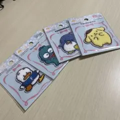 サンリオ はぴだんぶい 刺繍ステッカー 4個セット