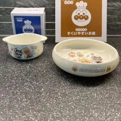 【未使用】2点セット アンパンマン すくいやすいお皿 耳付きボウル