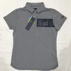 新品 キャロウェイ レディース ストライプ ポロシャツ Mサイズ