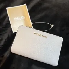 新品 MICHAEL KORS マイケルコース 財布 白 ウォレット 折り財布