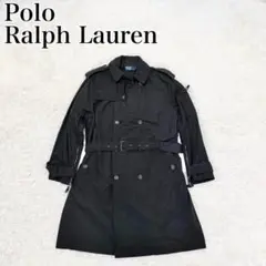 美品 POLO RALPH LAUREN 90s トレンチコート ブラック L