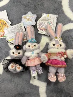 ステラ・ルー ぬいぐるみバッジ 3点セット ダッフィー＆フレンズ