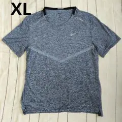 未使用 NIKE DRI-FIT ランニングTシャツ グレー XL