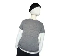 【未使用】シュペリオールレイバー ポケットTシャツ 杢グレー 01のサムネイル