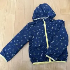 花柄　ジャケット ジャンバー　フード付き　裏起毛　ウィンドブレーカー　120