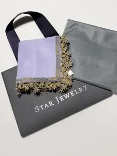 STAR JEWELRY 星月太陽刺繍 ハンカチ 紫 近沢レースMOON&SUN - メルカリ
