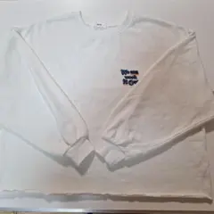 WEGO ショート丈トレーナー　裏起毛 ホワイト　S