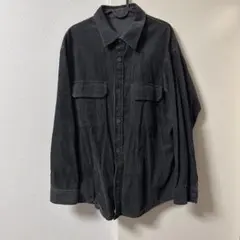 GUコーデュロイ 長袖シャツ ポケット付き