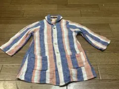 フィス　カーディガン　トップス　リバーシブル　M ③