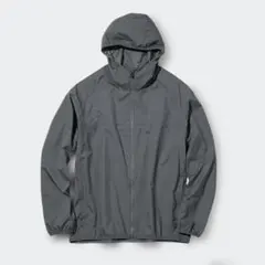 【UNIQLO】ポケッタブルUVカットパーカ 収納袋あり【グレーXXL】